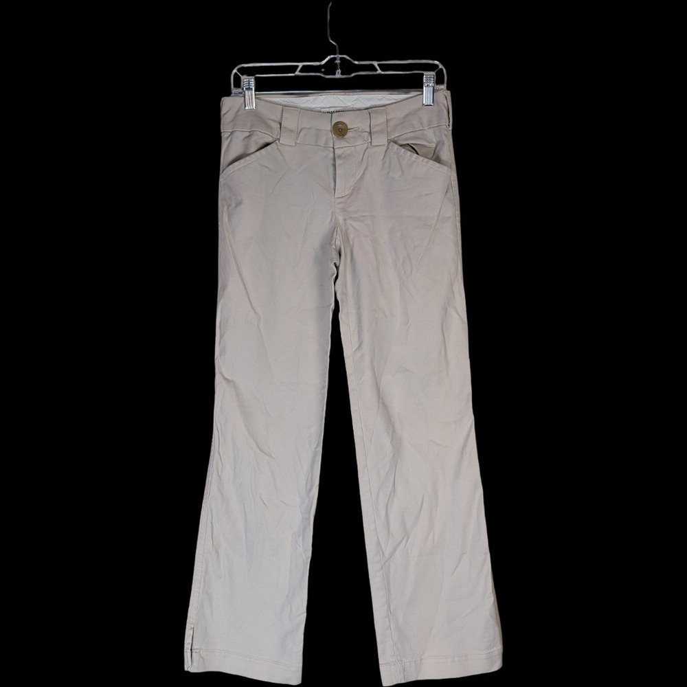 Banana Republic Martin Pants Womens 4 Khaki Straight Leg Stretch Chino Mid Rise